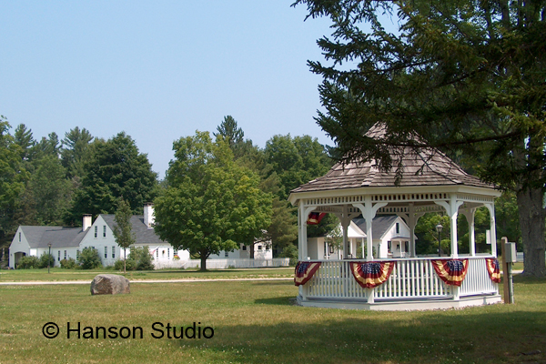 Hebron, NH - Gazebo and House